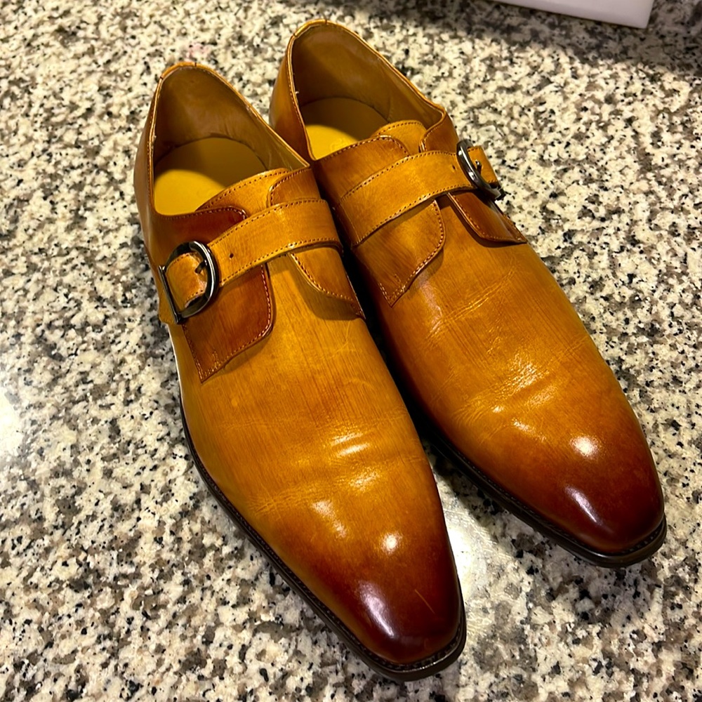 Cognac Size 12 dress shoes